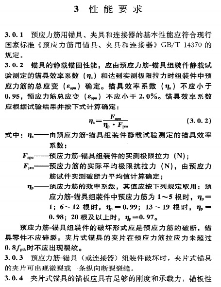 《预应力筋用锚具、夹具和连接器应用技术规程》JGJ85-2010