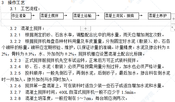 砖混结构、构造柱、圈梁、板缝等混凝土施工工艺标准