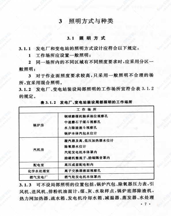 DLT 5390-2014 发电厂和变电站照明设计技术规定