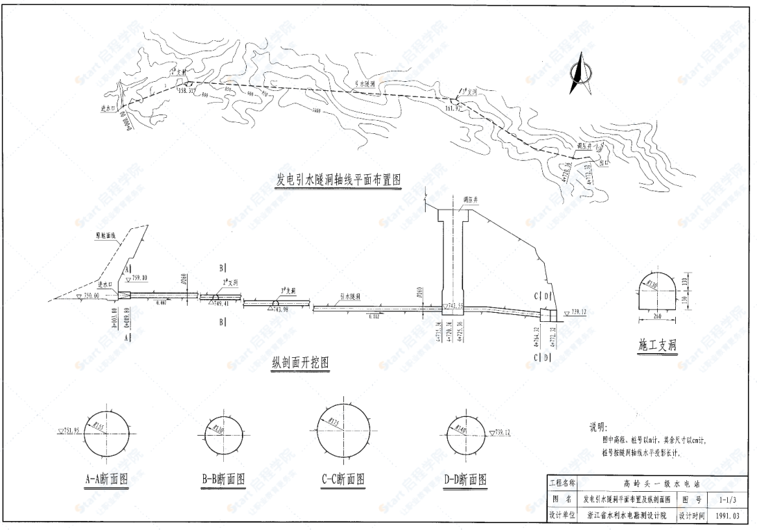 中小型水利水电工程典型设计图集 引水隧洞与调压室