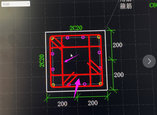 这个柱子的角筋,b边h边的钢筋分别是多少,箍筋,节点区箍筋,箍筋支数是