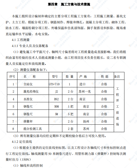 建筑工程施工组织设计