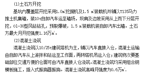 某水电站机电安装施工方案