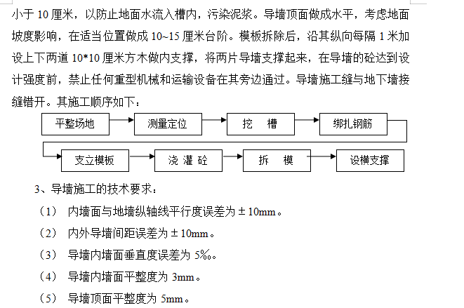 地铁工程地下连续墙施工方案