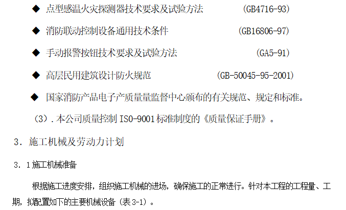 厂房、综合楼工程消防工程施工方案