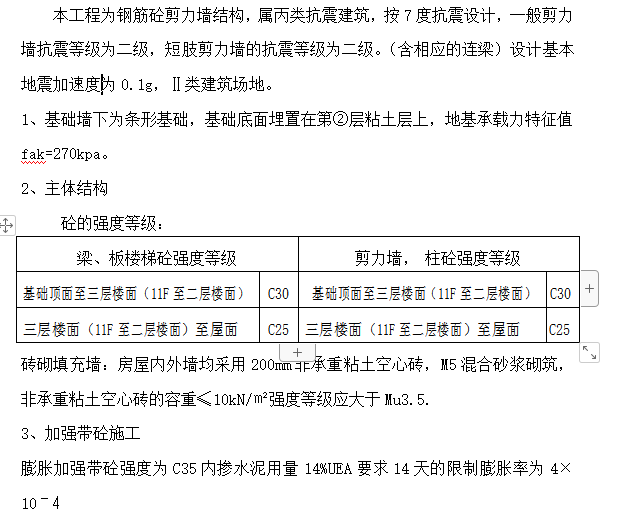 高层剪力墙结构住宅楼施工组织设计