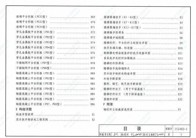 15J403-1樓梯 欄桿 欄板（一）