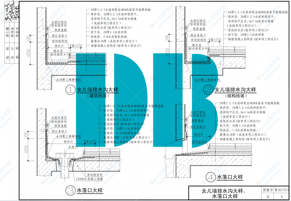 粵10JT215 SGK屋面節(jié)能隔熱板建筑構(gòu)造