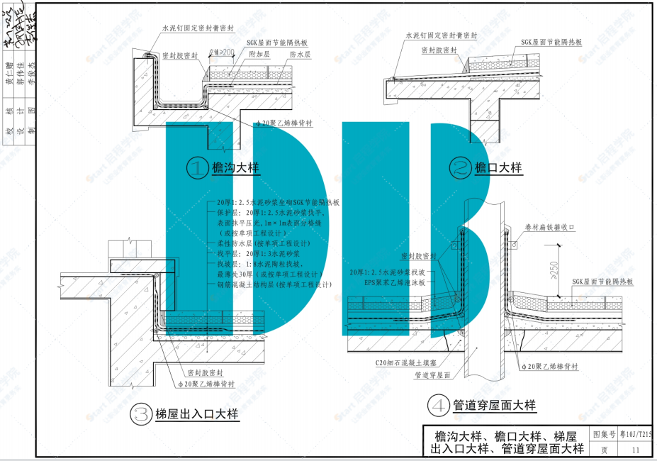 粵10JT215 SGK屋面節(jié)能隔熱板建筑構(gòu)造