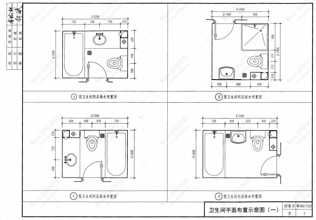 粵08ST202 住宅衛(wèi)生間同層排水（TTC型）