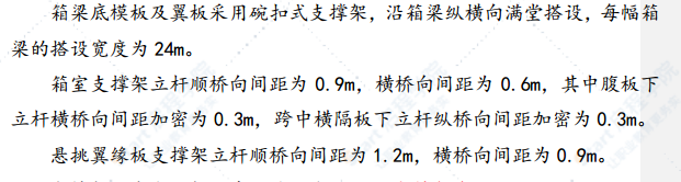 箱梁模板支撐架施工方案