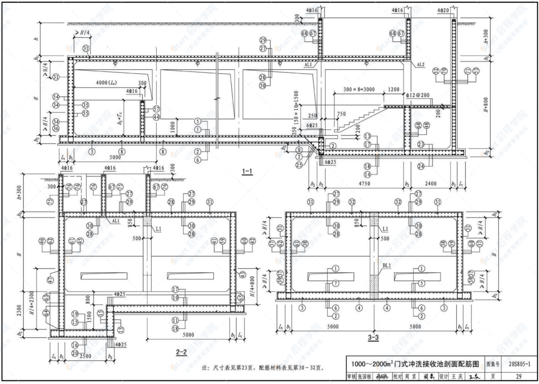 20S805-1 雨水調(diào)蓄設(shè)施-鋼筋混凝土雨水調(diào)蓄池