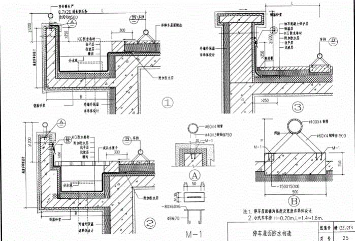 《赣12ZJ214 KG卷材、涂料建筑防水构造 》