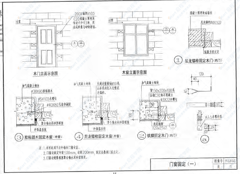 11ZJ103蒸壓加氣混凝土砌塊墻體建筑構(gòu)造