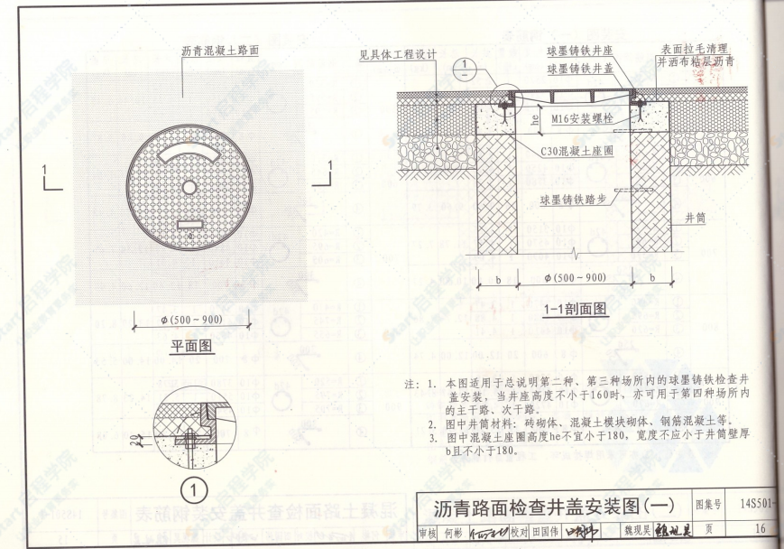 14S501-1~2單層,、雙層井蓋及踏步