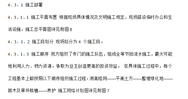 某道路两侧景观带工程施工组织设计方案