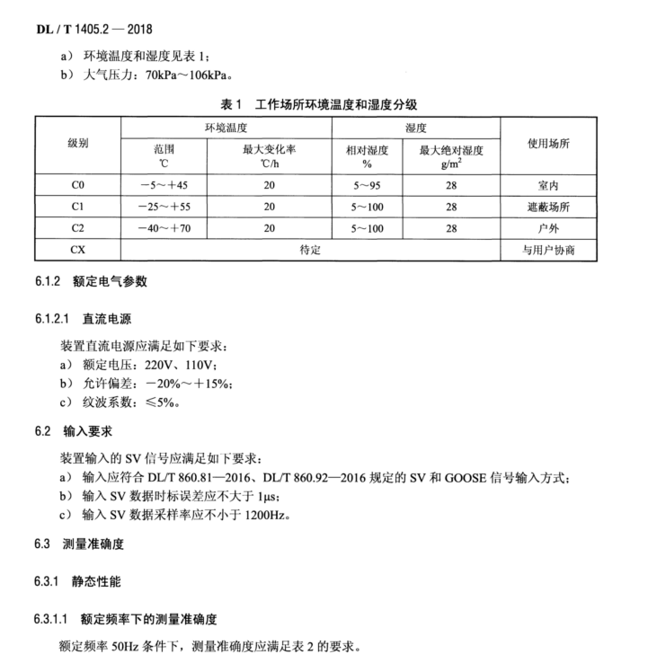 DL∕T 1405.2-2018 智能變電站的同步相量測量裝置