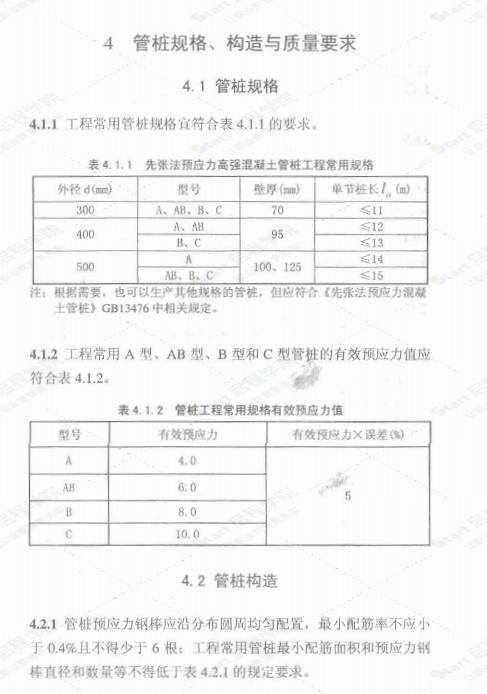 DB51-5070-2010先张法预应力高强混凝土管桩基础技术规程