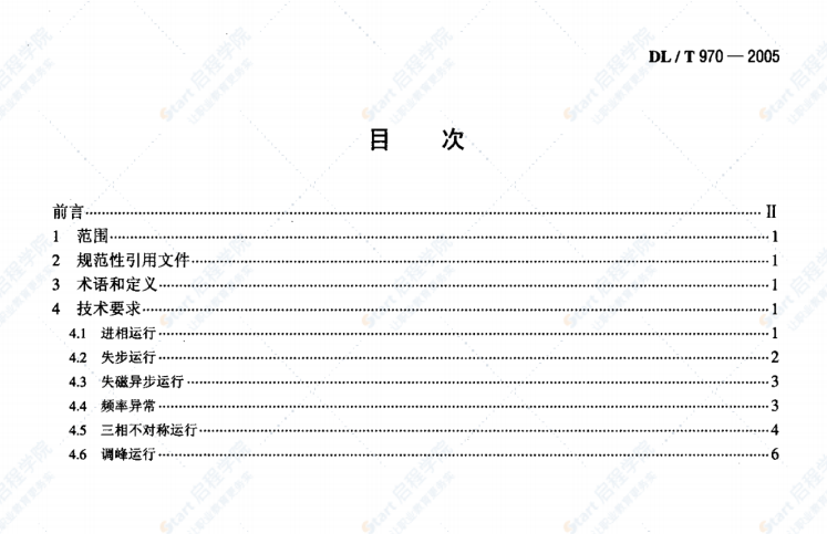 DL/T970-2005大型汽轮发电机非正常和特殊运行及维护导则