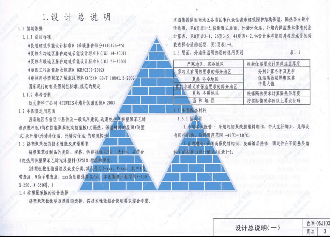 西南05J103 挤塑聚苯板保温构造图集