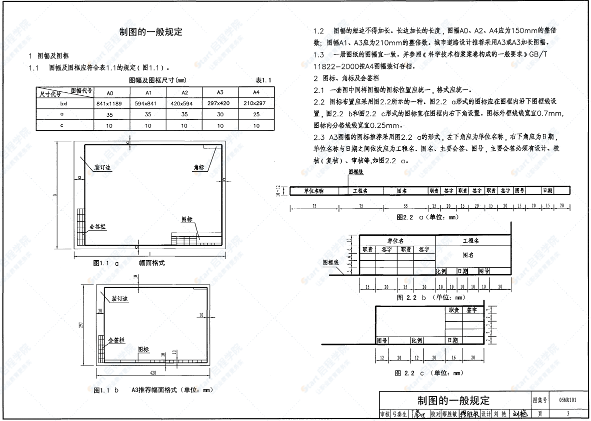 05MR101 城市道路-施工图设计深度图样