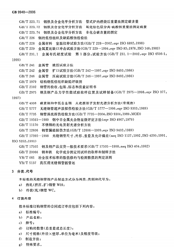 GB-9948-2006石油裂化用无缝钢管