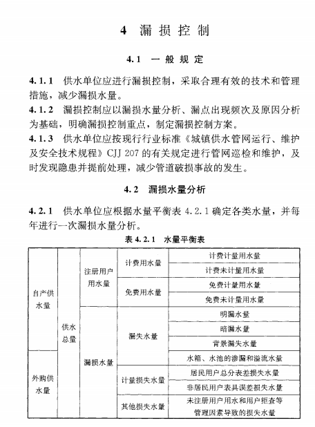 CJJ-92-2016城镇供水管网漏损控制及评定标准