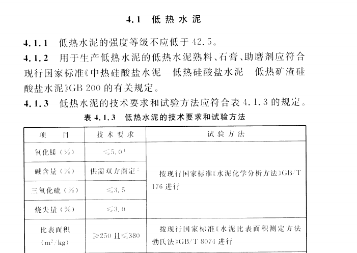 CECS 431：2016低热硅酸盐水泥应用技术规程