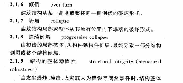 CECS 392：2014建筑结构抗倒塌设计规范