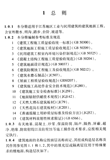 DGJ32-J-33-2006 江苏省建筑安装工程施工技术操作规程-地面工程