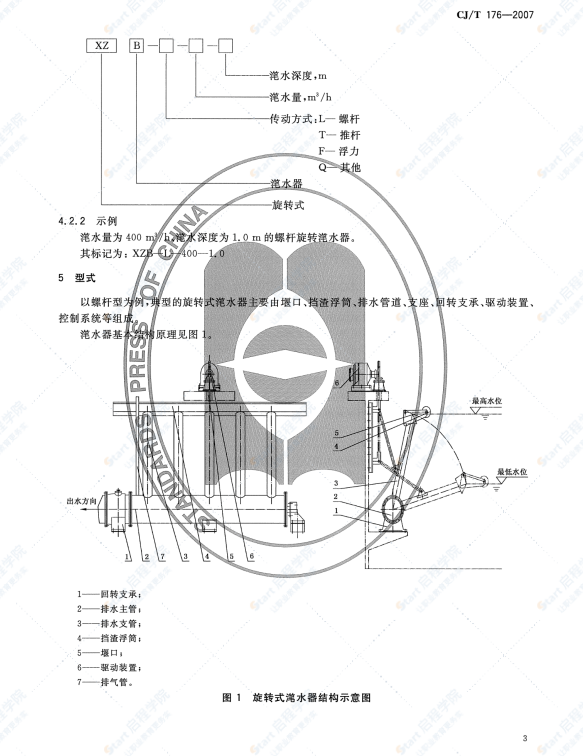 CJT176-2007 旋转式滗水器