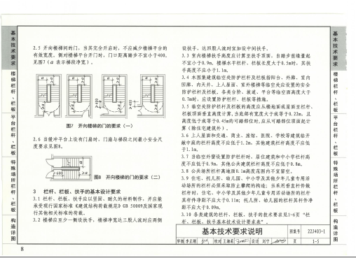 22J403-1 楼梯 栏杆 栏板（一）
