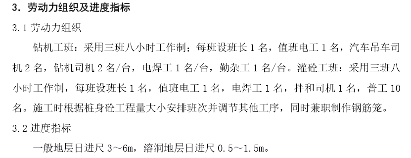 冲击钻机桩单位工程施工方案
