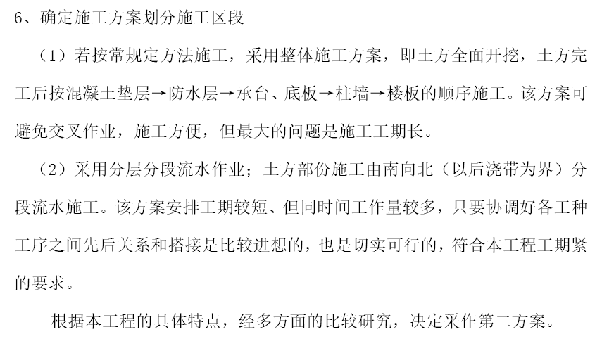 某小区地下室单位工程施工组织设计