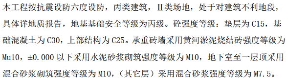 某路某砖混结构住宅楼施工组织设计