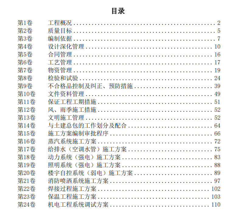 知名酒店机电安装施工组织设计