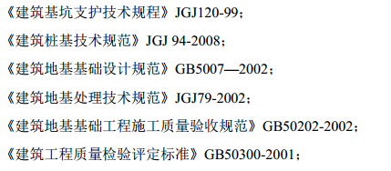 某地区的某商品房工程基坑支护钻孔灌注桩工程的施工方案