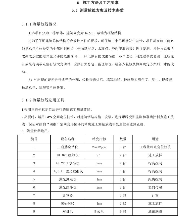 某省地区的医院幕墙施工方案