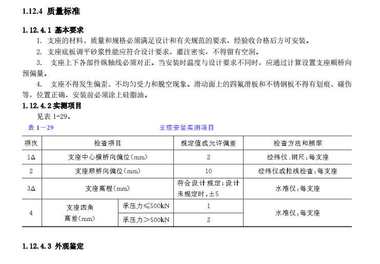 桥梁支座的安装