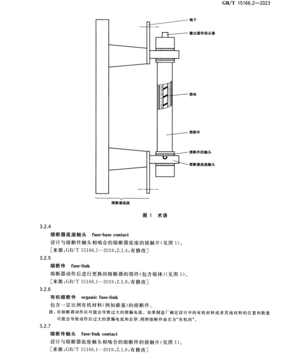 GB∕T 15166.2-2023 高壓交流熔斷器 第2部分：限流熔斷器