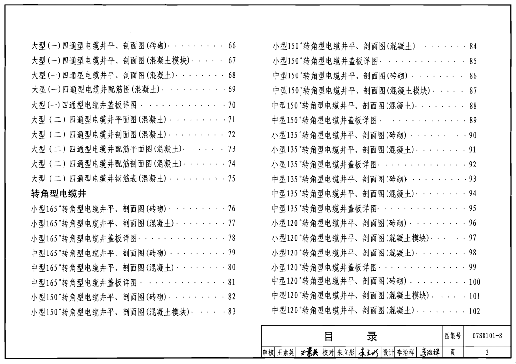 07SD101-8 電力電纜井設計與安裝