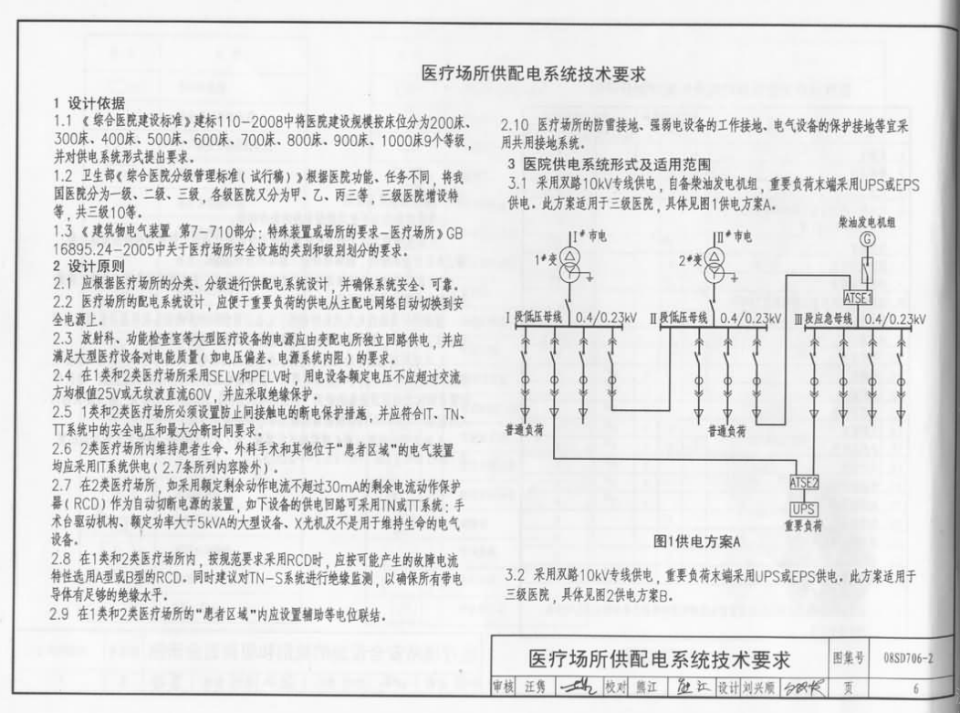 08SD706-2 醫(yī)療場(chǎng)所電氣設(shè)計(jì)與設(shè)備安裝