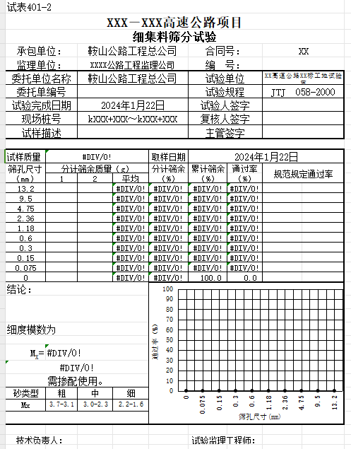 混合料摻配比例計算