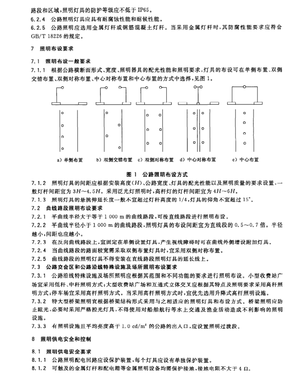 GB/T24969-2010 公路照明技術(shù)條件