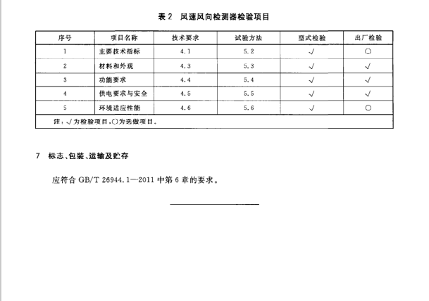 GB/T26944 4-2011 隧道環(huán)境檢測(cè)設(shè)備 第4部分 風(fēng)速風(fēng)向檢測(cè)器