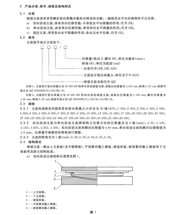 GB/T17955-2009 橋梁球型支座