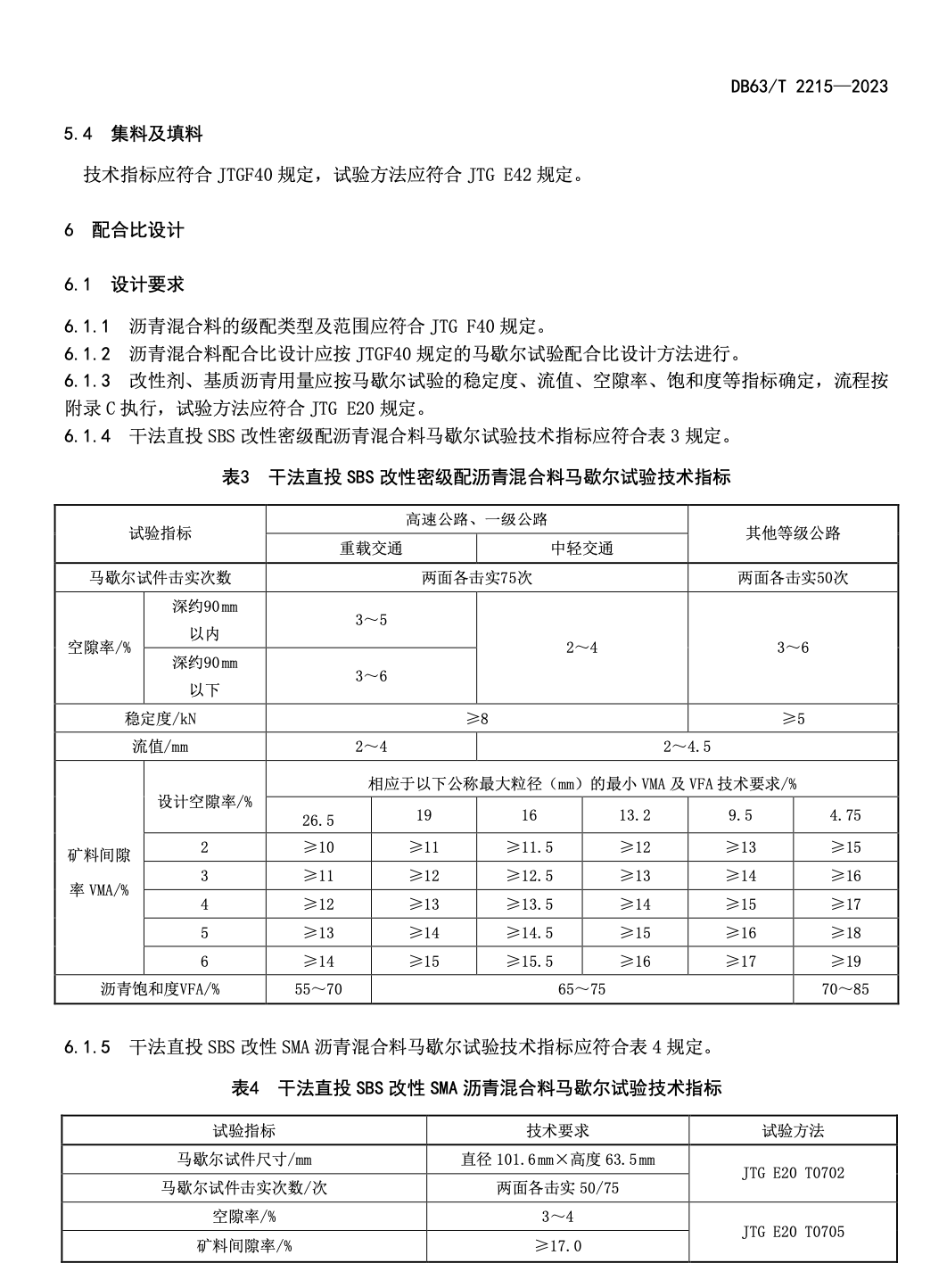 DB63T2215-2023干法直投改性劑瀝青路面施工技術(shù)規(guī)范