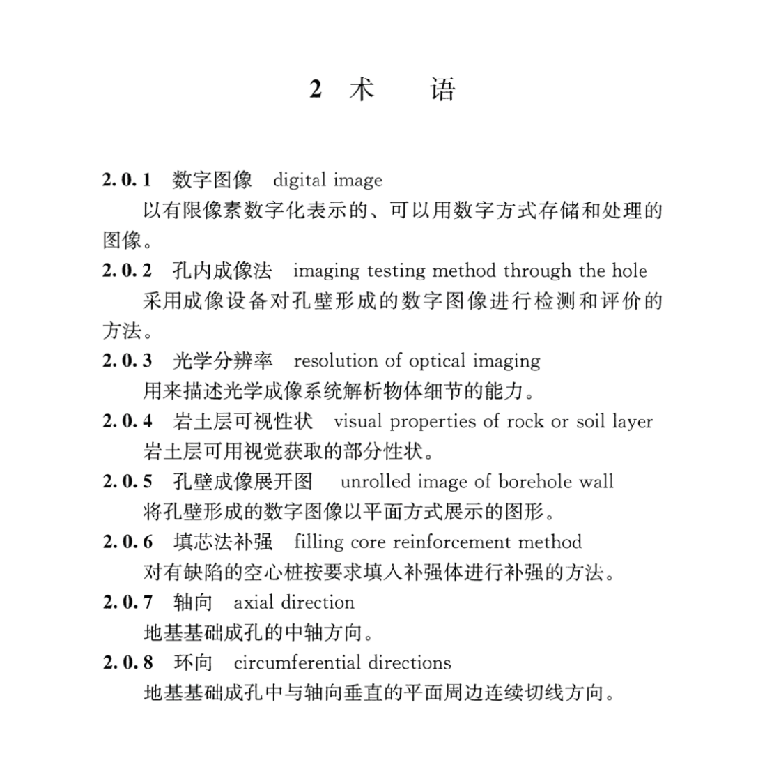 TCECS253-2022地基基礎孔內成像檢測標準