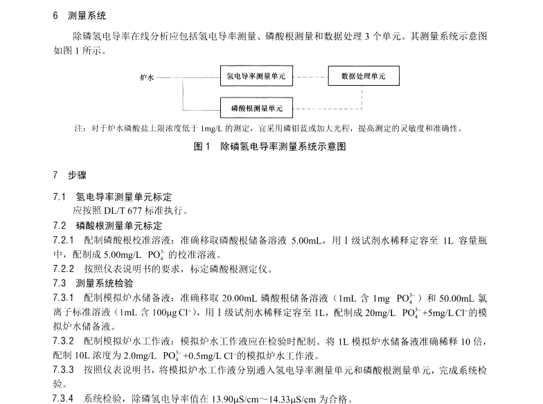 DL/T1356-2014 爐水除磷氫電導(dǎo)率在線測定方法