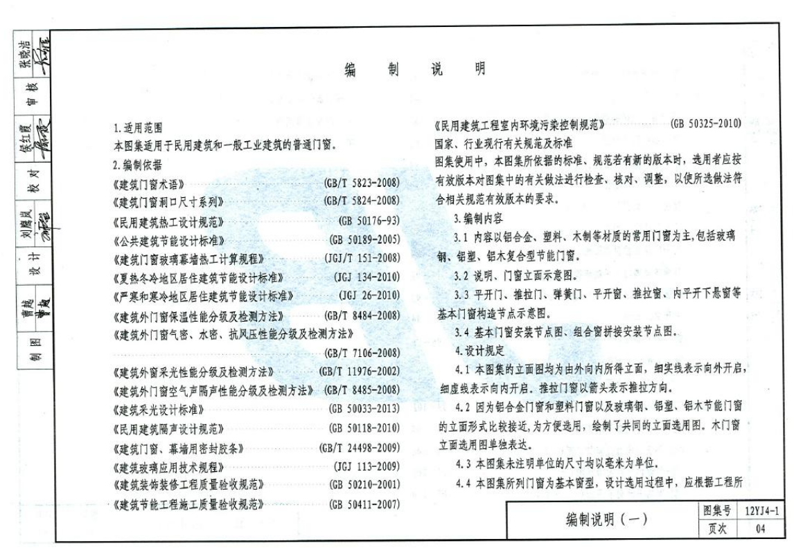 12YJ4-1 常用門窗